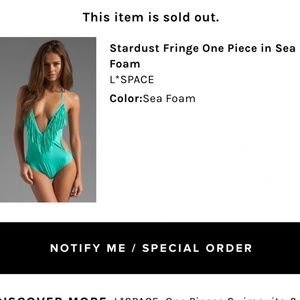 Stardust fringe one piece in sea foam